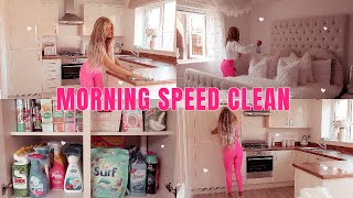 EXTREME CLEANING MOTIVATION/POWER HOUR SPEED CLEAN | Spring Morning Clean With M