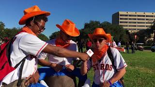 Ellen DeGeneres Gives Away Tickets, Rallies Astros Fans at The University of Houston