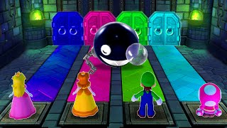 Mario Party 10 All Minigames - Peach Vs Daisy Vs Luigi Vs Toadette (Master Diffi