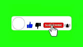 No Copyright Subscribe And Bell Icon Into Sound Animation Green Screen Subscribe On Animated