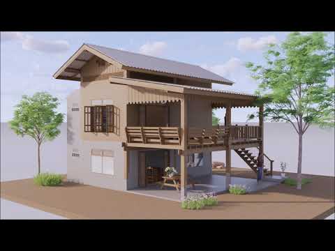 บ้านไม้ 2 ชั้น ศรัยฉัตร ( No. 191 - 2 ) by : i. pakdee