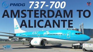 Pmdg 737 Preview - Microsoft Flight Simulator - Amsterdam To Alicante On Vatsim New Preview Build