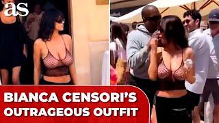 Bianca Censoris Outrageous Outfit Steals Spotlight On Spain Trip With Kanye West