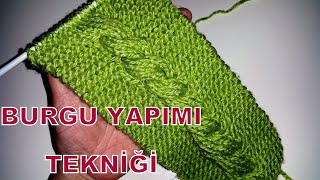Kolay Örgü Burgu Yapımı Burgu Tekniği Crochet Knitting Örgü Modelleri Knitting Patterns