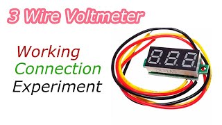 How To Use 3 Wire Volt Meter 3 Wire Voltmeter Connection Difference Between 2 & 3 Wire Meter