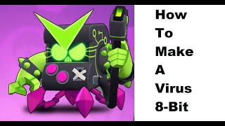 How to make a paper Virus 8-Bit (Brawl Stars) Papercraft toy. Easy to make. Pape
