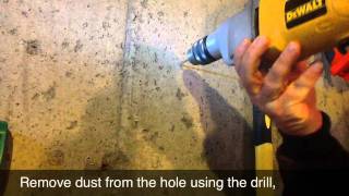 Pozisquare Concrete Screw Installation