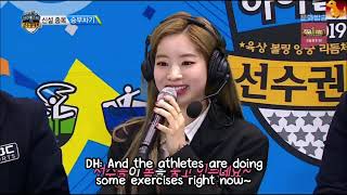 Dahyun And The Athletes Are Stretching Right Now - Controlling The Male Idols - Isac 2019