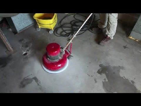 How to Remove Old Paint From Concrete Floors : Concrete Floors - YouTube