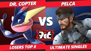Smash Ultimate Tournament - Dr. Copter (Greninja) Vs. Pelca (Snake) KiT SSBU Singles Top 8 Losers
