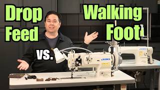 Drop Feed Vs Walking Foot Industrial Sewing Machine Comparison Ddl-8700 Vs Lu-1508