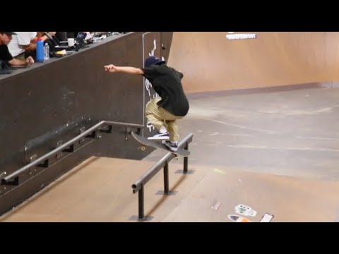 CRAZY LOOKING UNDER FLIP FRONT BOARD AND VARIAL FLIP BOARDSLIDE GINPEI SAITO