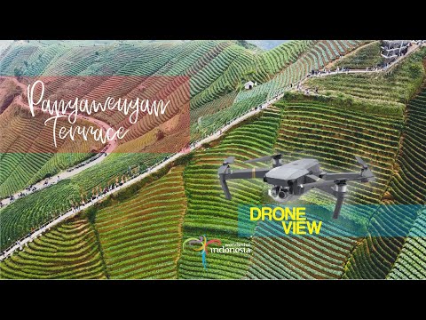 Terasering Panyaweuyan Argapura Majalengka Drone View