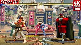 Ryu Vs M. Bison Hardest Ai - Street Fighter V Ps5 4K 60Fps