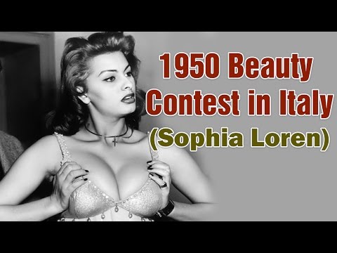 Sophia Loren - Beauty Contest in Italy 1950