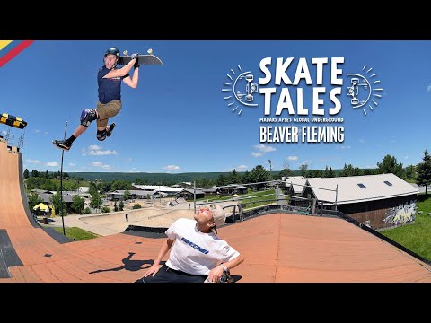 Attempting The Mini MegaRamp With Beaver Fleming  |  SKATE TALES Ep 5