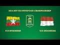 U19 Myanmar vs U19 Indonesia | Group A | 2014 AFF U19 Youth Championship U19 Myanmar vs U19 Indonesia | Group A | 2014 AFF U19 Youth Championship
