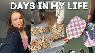 AT HOME VLOG: trying pickle ball, brain dumps, work prep for Europe, cooking & m