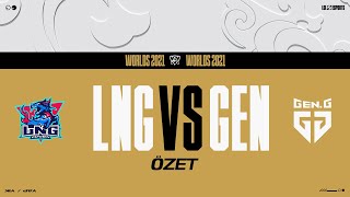 LNG Esports (LNG) vs Gen.G (GEN) Maç Özeti | Worlds 2021 Grup Aşaması 1. Gün