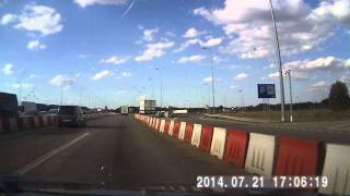 Autostrada A1 punkt poboru opłat Toruń 2014 07 21