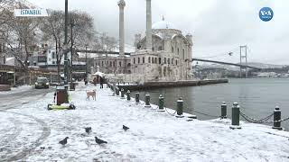 İstanbul’dan Kar Manzaraları