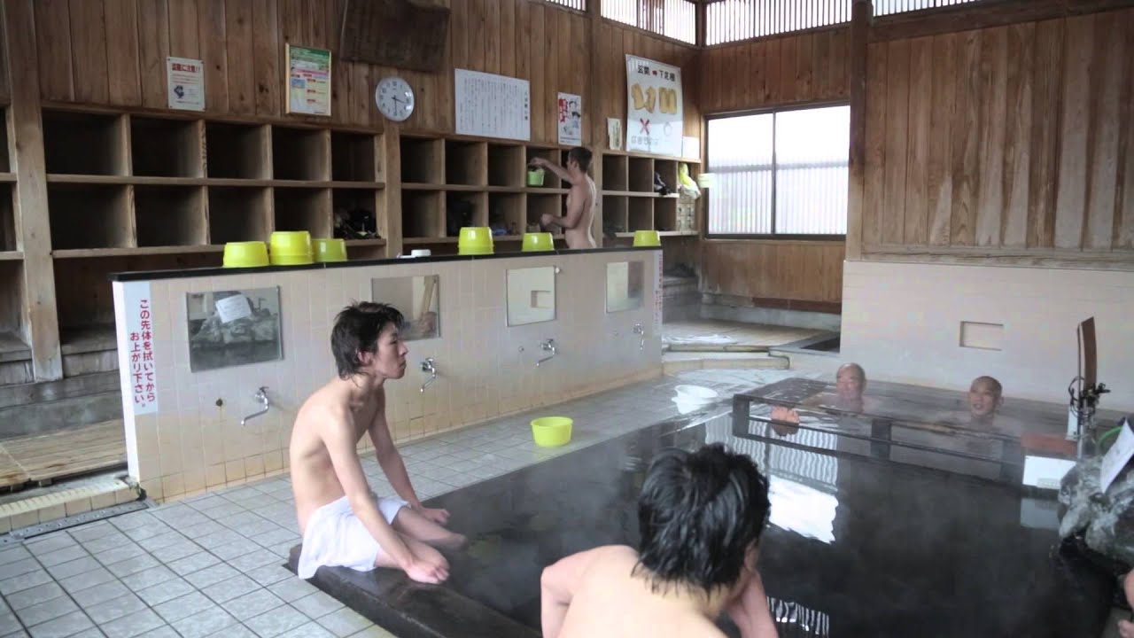 Japanese sauna handjob