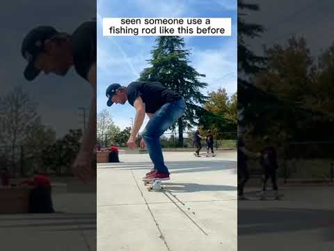 Have you ever seen a fishing rod used like this