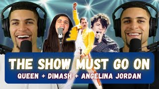 Dimash & Angelina Jordan COVER Queen’s “The Show Must Go On” | Our First Time He