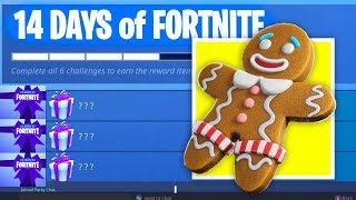 *NEW* 14 DAYS OF FORTNITE GIFT EVENT - FREE Fortnite Christmas Challenges! (Fortnite Battle Royale)