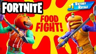 Food Fight! Mounted Turret! - Fortnite - Gameplay Part 59