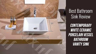 Contemporary Ceramic Sink Review - Contemporary White Ceramic Porcelain Vessel Bathroom Vanity Sink