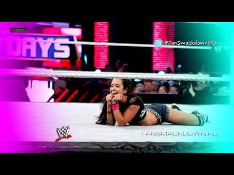 20112013: AJ Lee 4th WWE Theme Song - Lets Light It Up (WWE-...