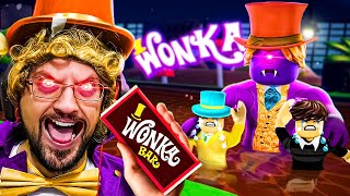 Willy Wonka Gone Bad! Evil Fgteev Terrorizes Chocolate Factory! (Roblox Story)