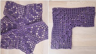 Yeni Baharlık Sub Tığ İşi Yapraklı Altıgen Hırkalar Için Motif Yapımı Crochet Leaf Hexagon