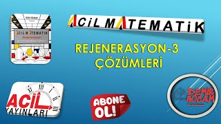 Aci̇l Yayinlari Rejenerasyon Denemeleri̇ Deneme-3