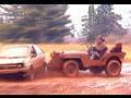 1946 Willys Jeep Spinning Out 1983 Tercel!