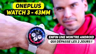 Apple Et Samsung Loin Derrière Pour Lautonomie 1 Mois Avec La Oneplus Watch 3 43Mm
