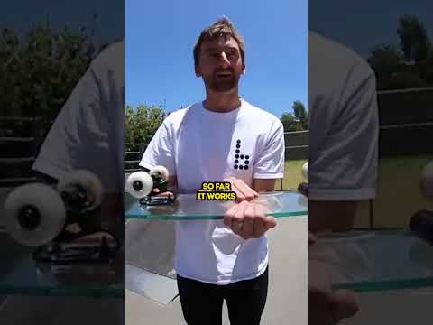 GLASS Skateboard...  #skateboarding #brailleskateboarding #skateboard