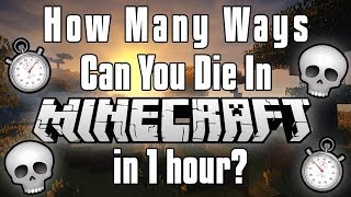 How Many Ways Can You Die In Minecraft In 1 Hour?