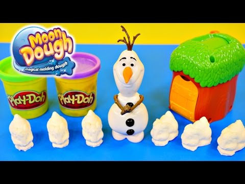 Frozen Olaf Moon Dough Bunnies Magical Molding Play Doh Disney...