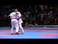 Stefan Pokorny vs Yves Martial Tadissi. Bronze medal fight. 49th European Karate Championships