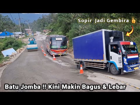 Alhamdulillah..Sopir Gembira | Tanjakan Batu Jomba Telah Diperbaiki