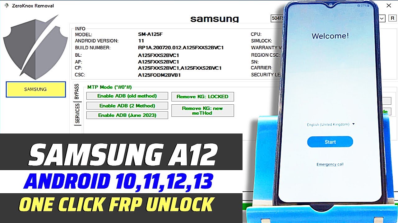 Samsung A12 FRP Unlock: One Click Easy Removal! Samsung A12 FRP Unlock: One Click Easy Removal!