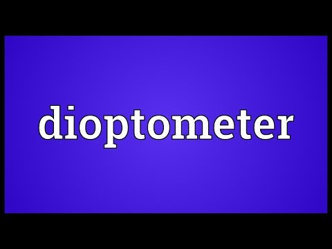 Header of dioptometer