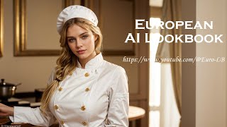 [4K] European Ai Lookbook- Luxury Chef Attire