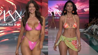 Megan Mae Miami Resort 2025 Bikini Swimwear Fashion Show Pt 1 Miami Swim Week 2024 4K Vertical