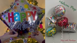 Helium Mylar Balloon Pop