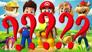 Wrong Heads Puzzle Mario Vs Paw Patrol Can You Find The Right Head?