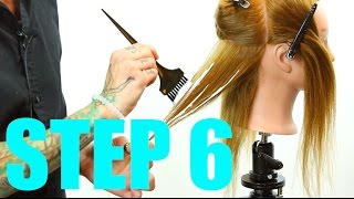Step 6 - 14 Steps To Becoming A Better Hair Colorist - Hair Painting - Ombre