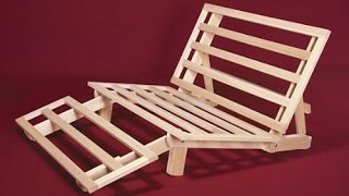 Queen Size Tri Fold Futon Lounger Bed Frame Only